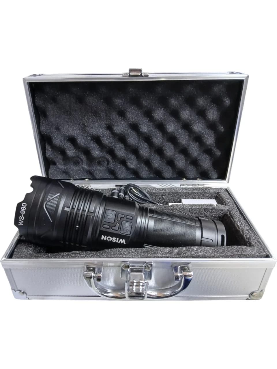 Profesyonel Zoomlu El Feneri | 60w – 7000 Lümen – 13.200 Mah – Type‑c – Metal Gövde