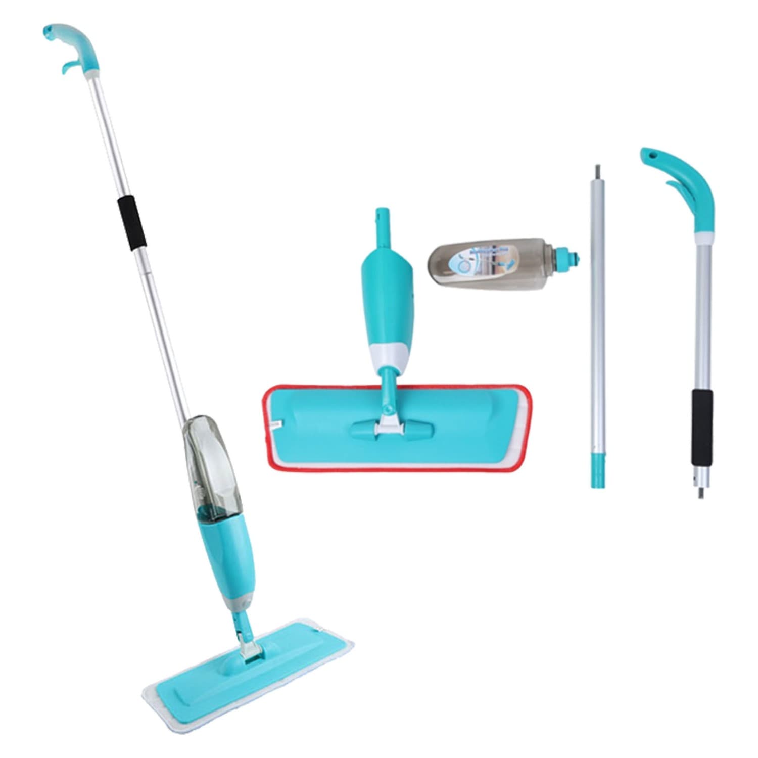 Sprey Mop Temizlik Seti 1 Yedek Mop Bez