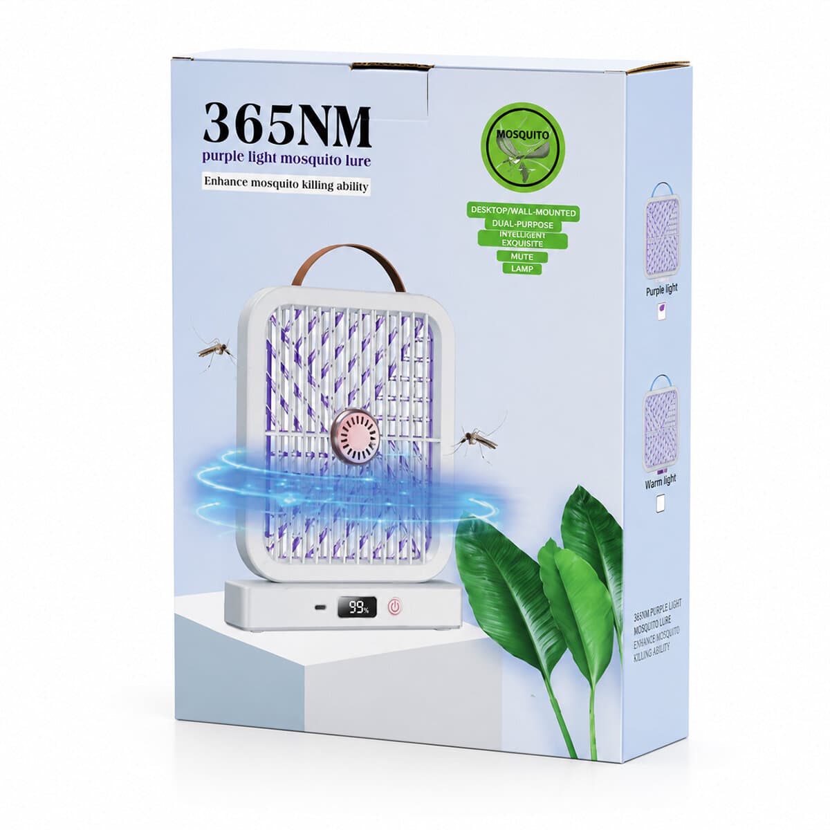 USB ŞARJLI - ELEKTRİK ÇARPMALI - DİJİTAL EKRAN ASMA APARAT - SESSİZ ÇALIŞMA UV IŞIKLI SİNEK KOVUCU HS-371