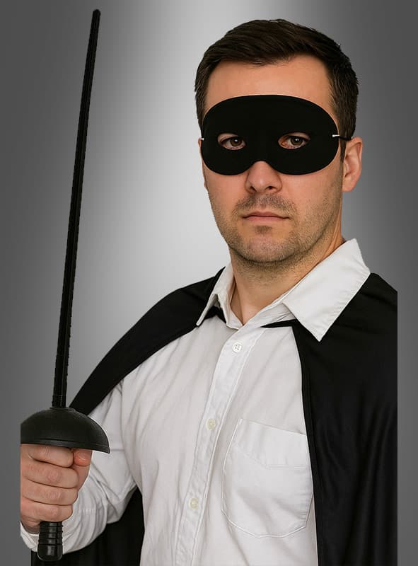 Zorro Kostüm Plastik Aksesuar Seti – Maske ve Kılıç