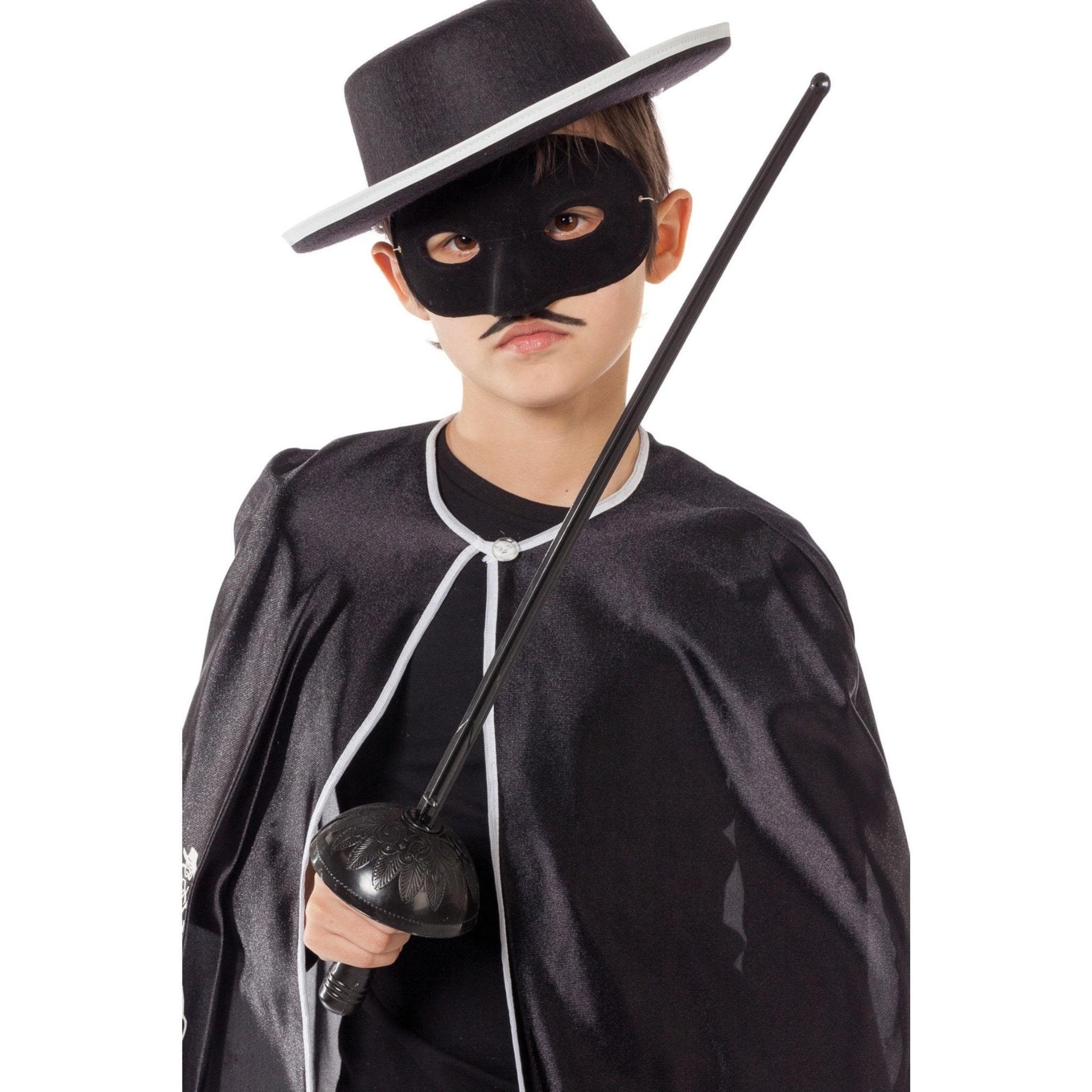 Zorro Kostüm Plastik Aksesuar Seti – Maske ve Kılıç