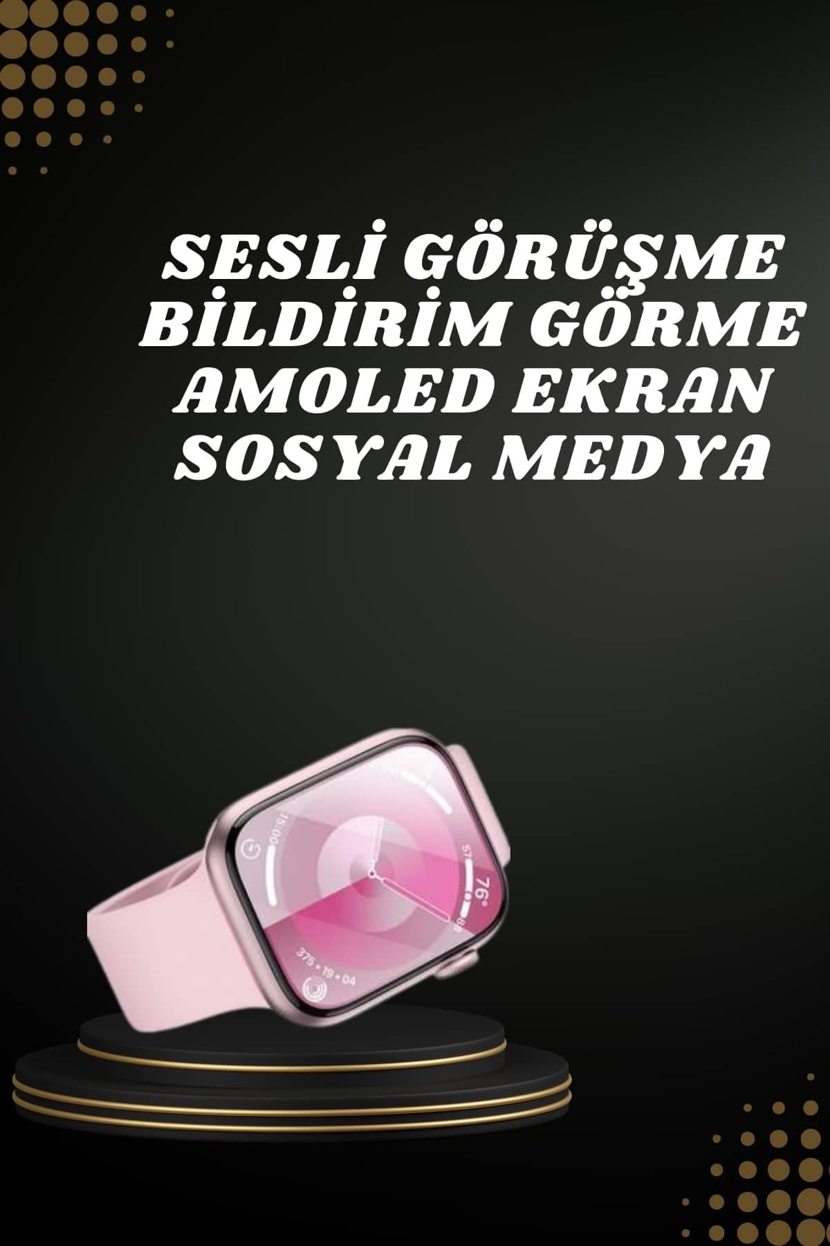 Akıllı Saat İos Andorid Destekli Titreşimli GPS Özelliği Bildirim Özelliği