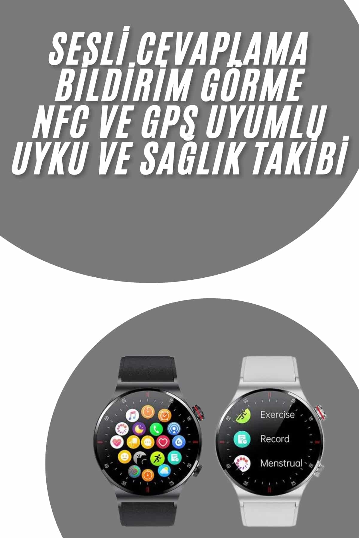 Akıllı Saat Adımsayar Nabız Ölçer Titreşim Özellikli Çağrı Cevaplama Sosyal Medya Yeni Nesil