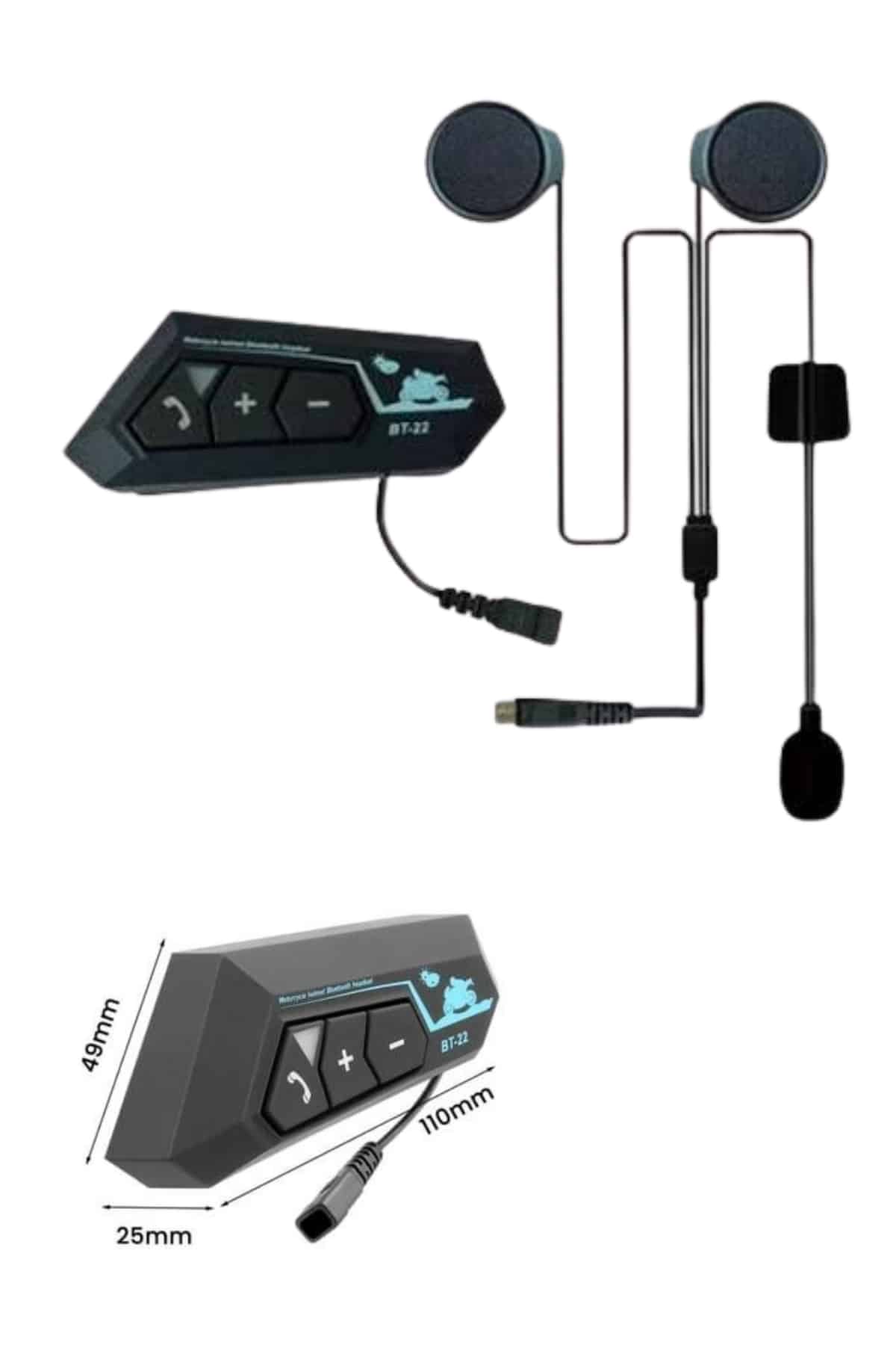 Bluetooth Kask Kulaklığı Intercom 5.0 Bluetooth Android ve İOS Uyumlu Yeni Nesil