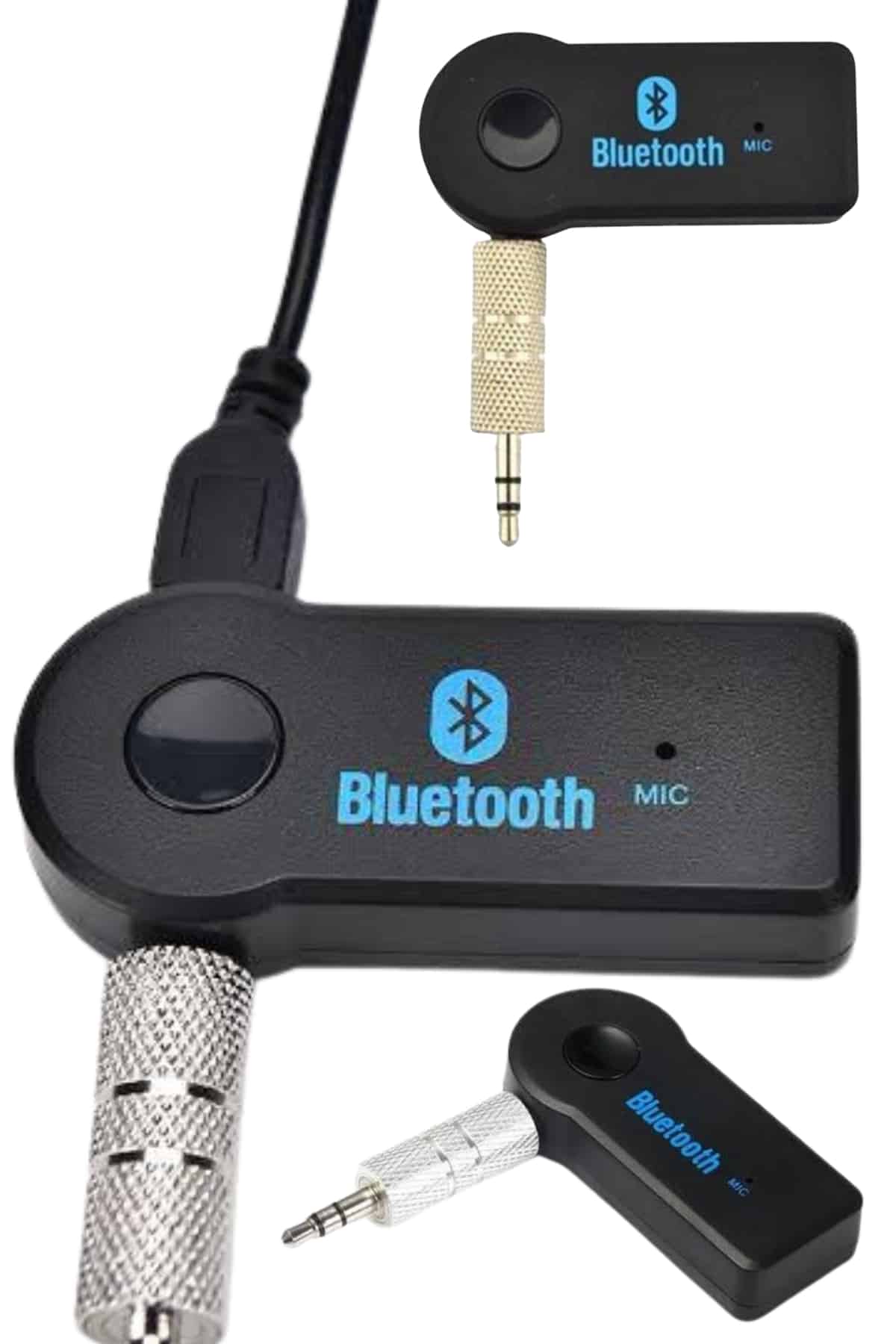 Bluetooth Araç Kiti Aux Çıkışlı Telefon Müzik Alıcı Tüm Cihazlara Uyumlu