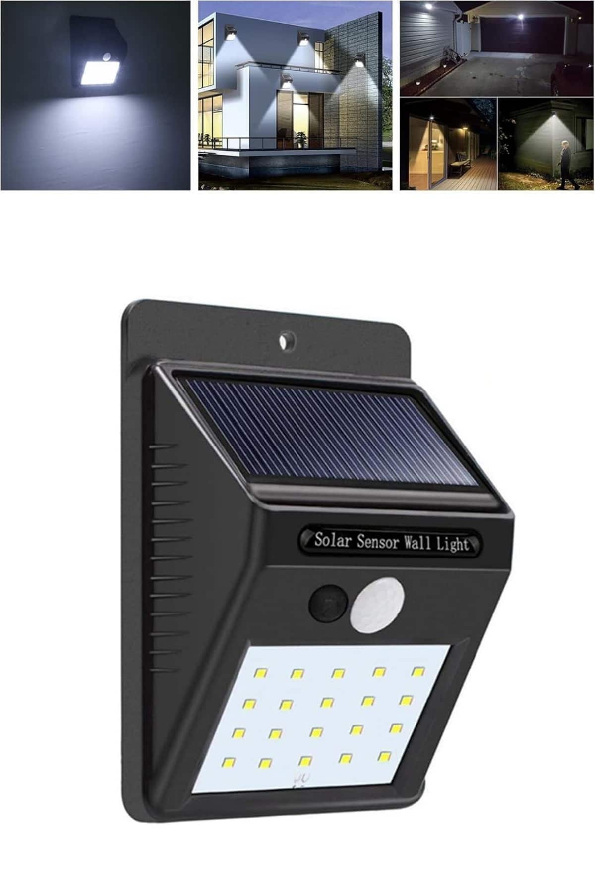 Solar Dekoratif Lambası Sensörlü Led Işık Bahçe Aydınlatma Yeni Nesil