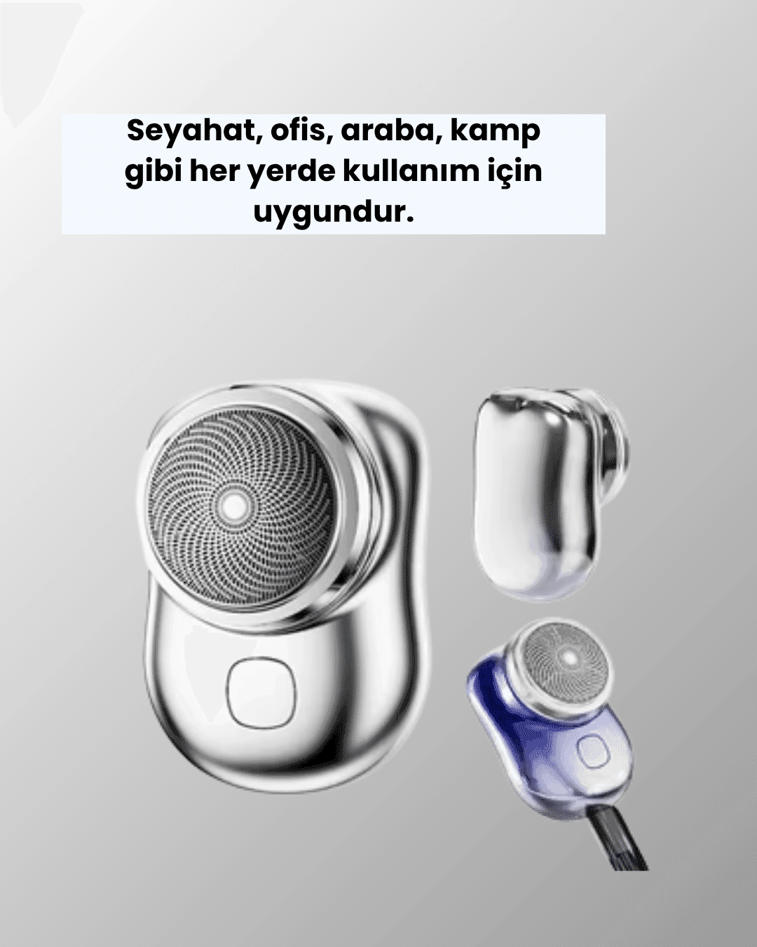 Cep Tipi Elektrikli Tıraş Makinesi – Güçlü, Sessiz, Su Geçirmez ve Ultra Taşınabilir