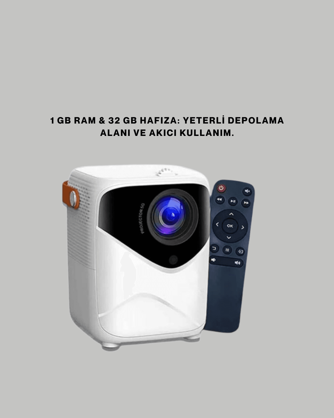 Hafif ve Taşınabilir Projektör – 750 Gram Ağırlıkla Mobil Kullanıma Uygun