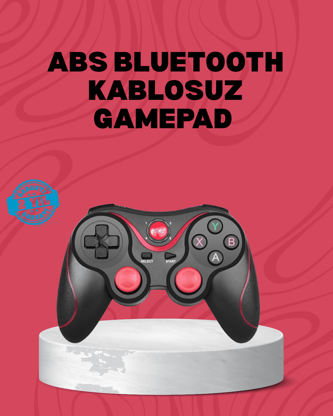 Ergonomik Tasarımlı Çok Yönlü Wireless Gamepad