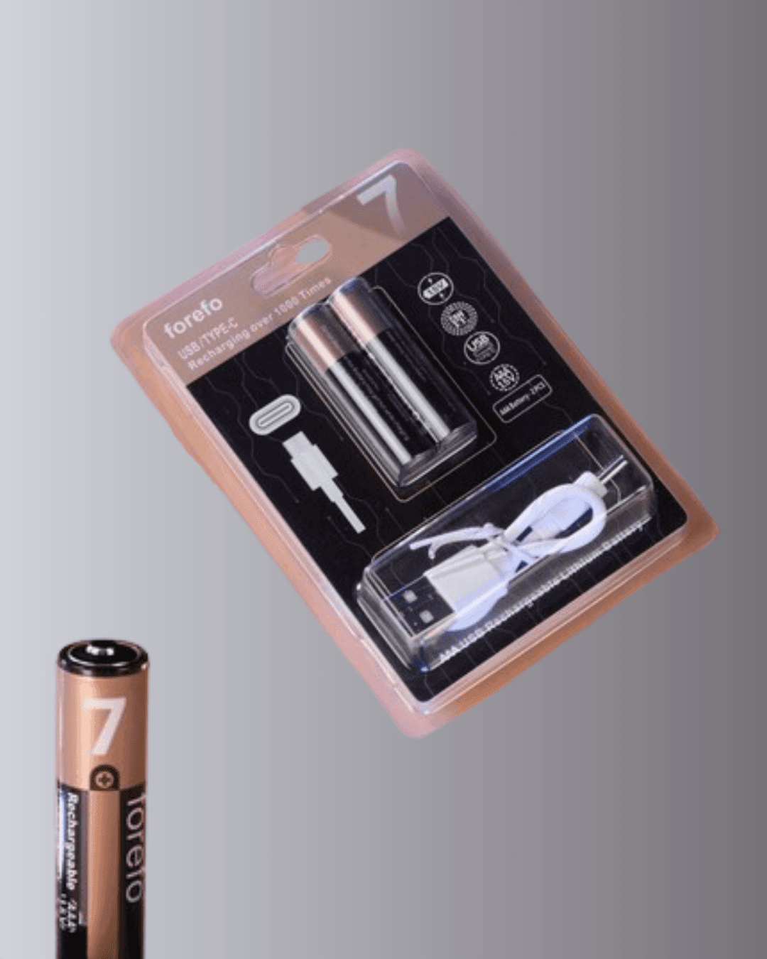 Hızlı Şarj Teknolojili USB Şarjlı AAA Pil – 40 Dakikada Tam Şarj