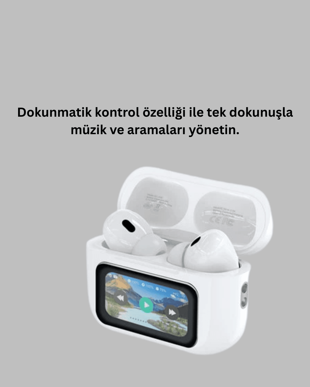 Otomatik Bağlantılı Bluetooth Kulaklık ANC Özellikli Su ve Ter Dayanıklı Yeni Nesil