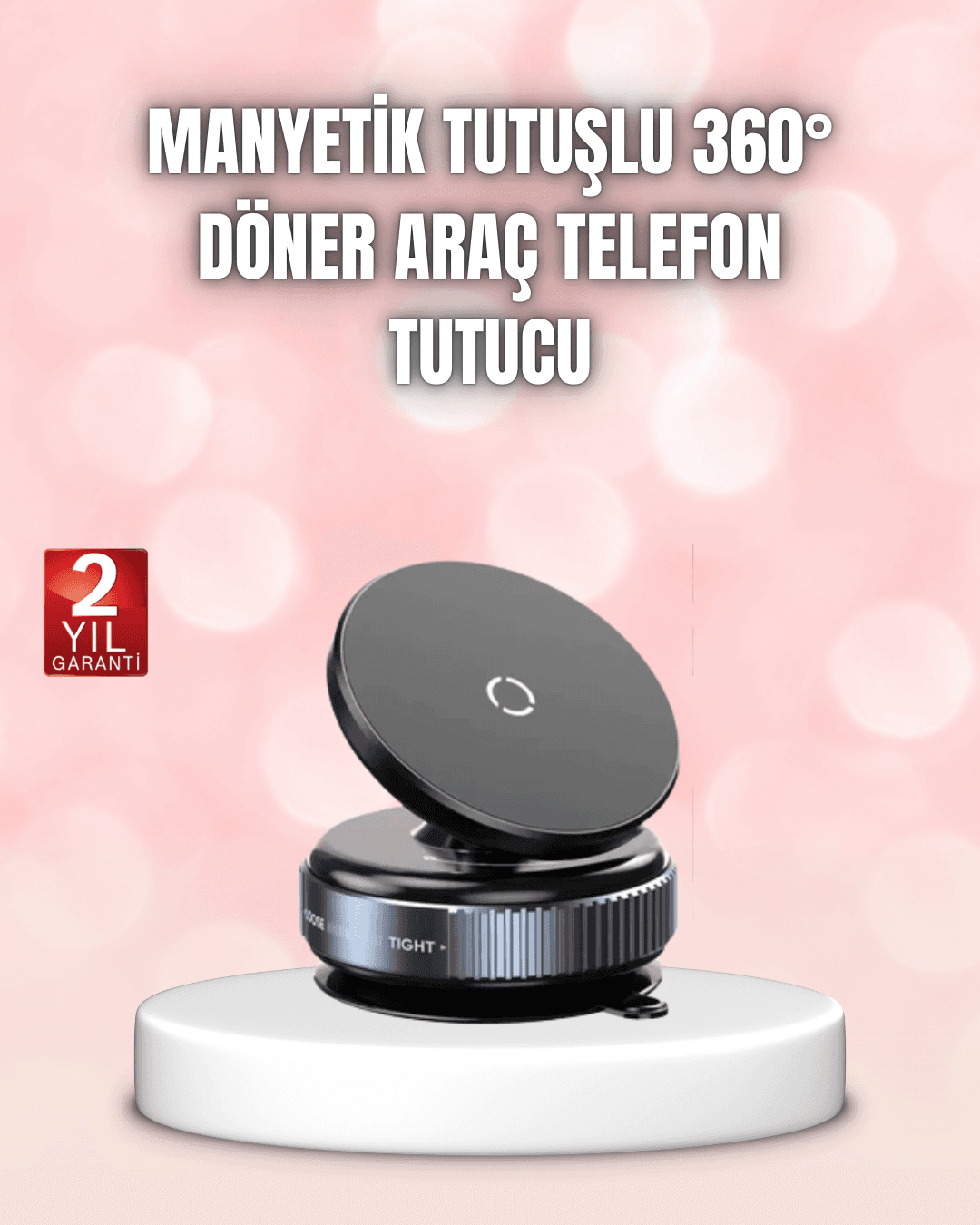 Vakumlu Manyetik Araç İçi Telefon Standı