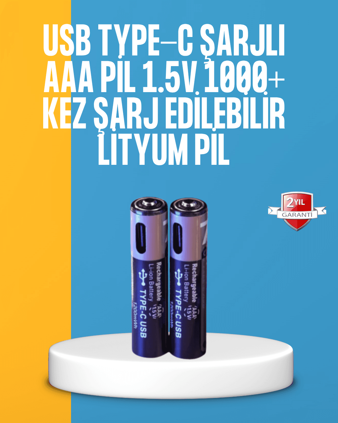 Lityum AAA Pil – Düşük Enerji Tüketen Cihazlar İçin Maksimum Dayanıklılık
