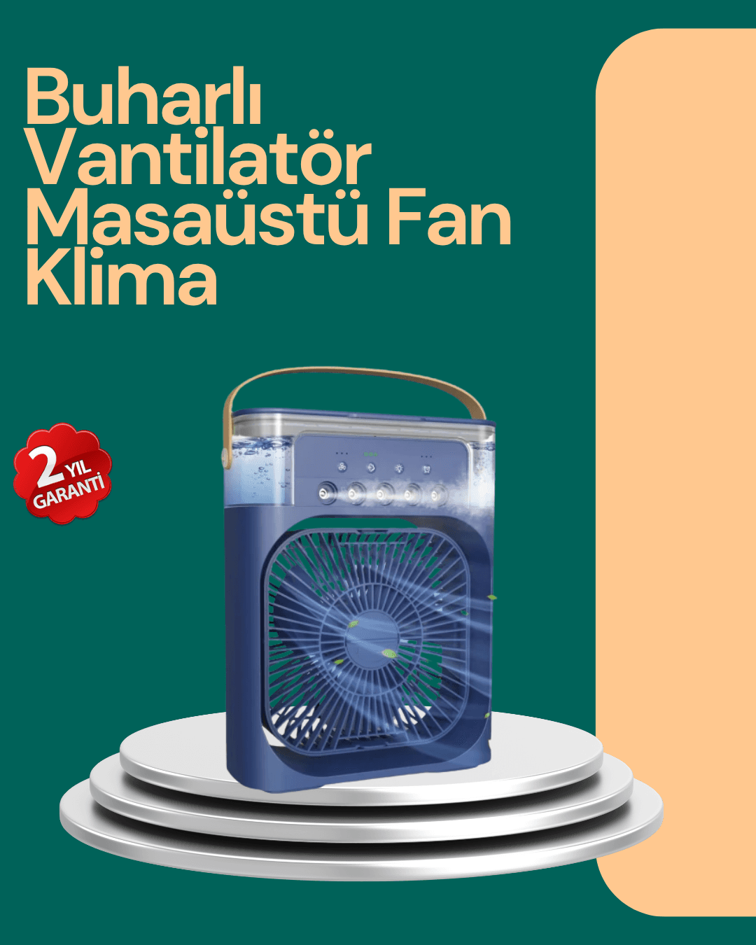 Modern Tasarımlı Kompakt ve Güçlü Hava Üfleyen Fan