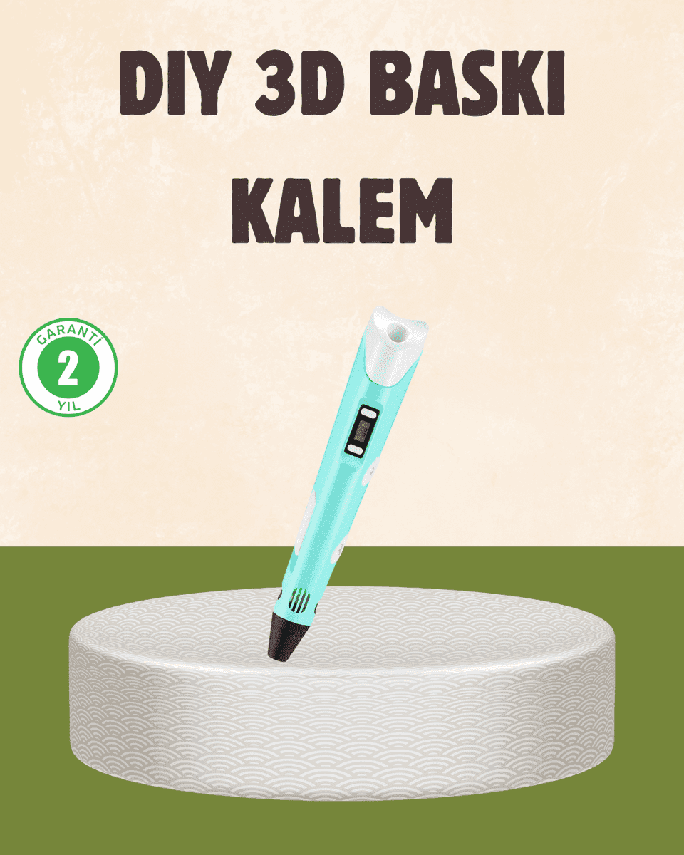ABS ve PLA Filament Destekli 3D Yazıcı Kalem