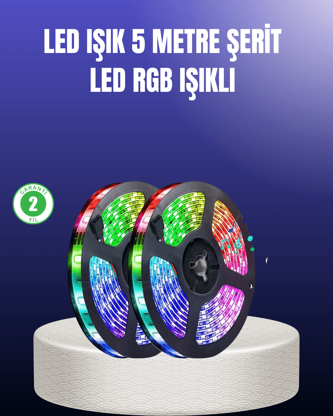 Enerji Tasarruflu RGB Şerit LED 5 Metre