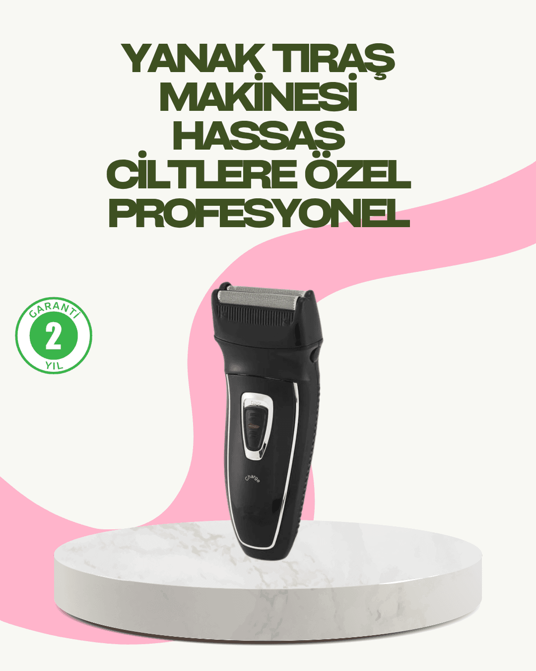 Kablosuz Kuru Tıraş Makinesi Folyo Başlıklı