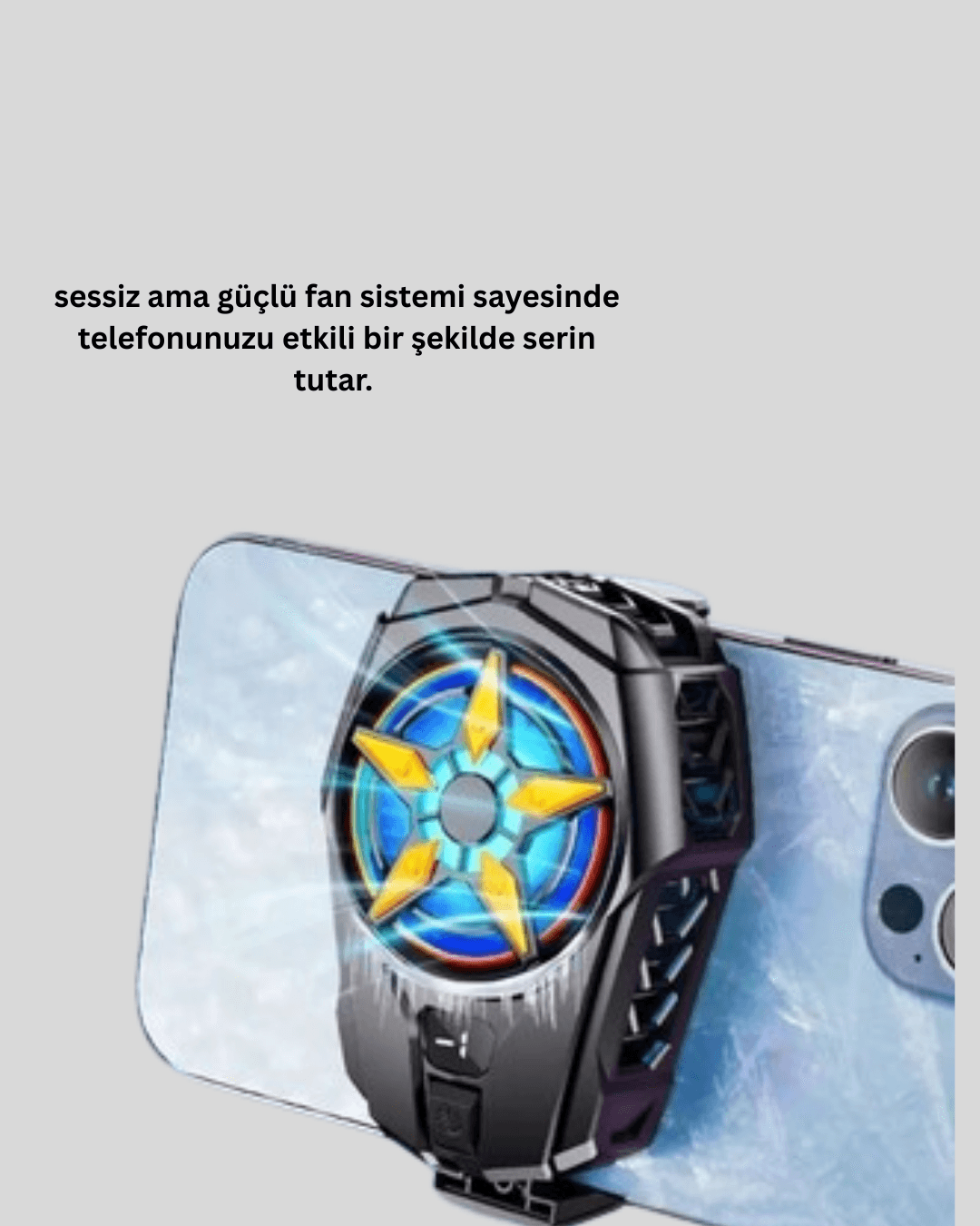 Dijital Göstergeli Evrensel Telefon Soğutma Fanı Yeni Nesil