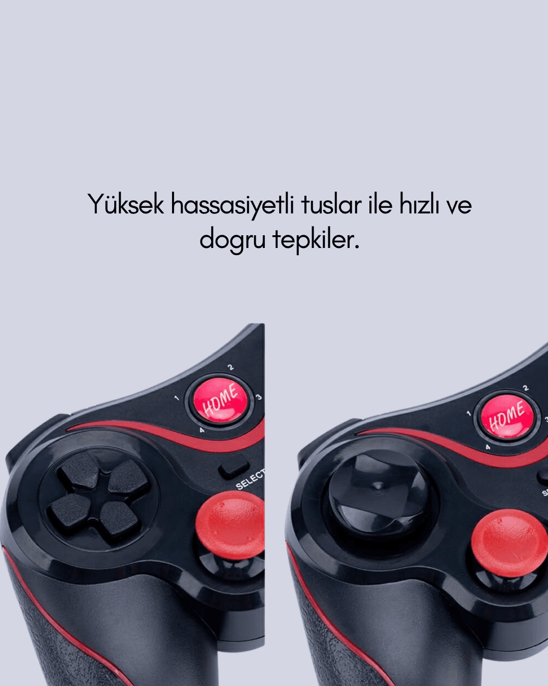 Gelişmiş Kontrol Hassasiyeti Sunan Kablosuz Bluetooth Oyun Kolu