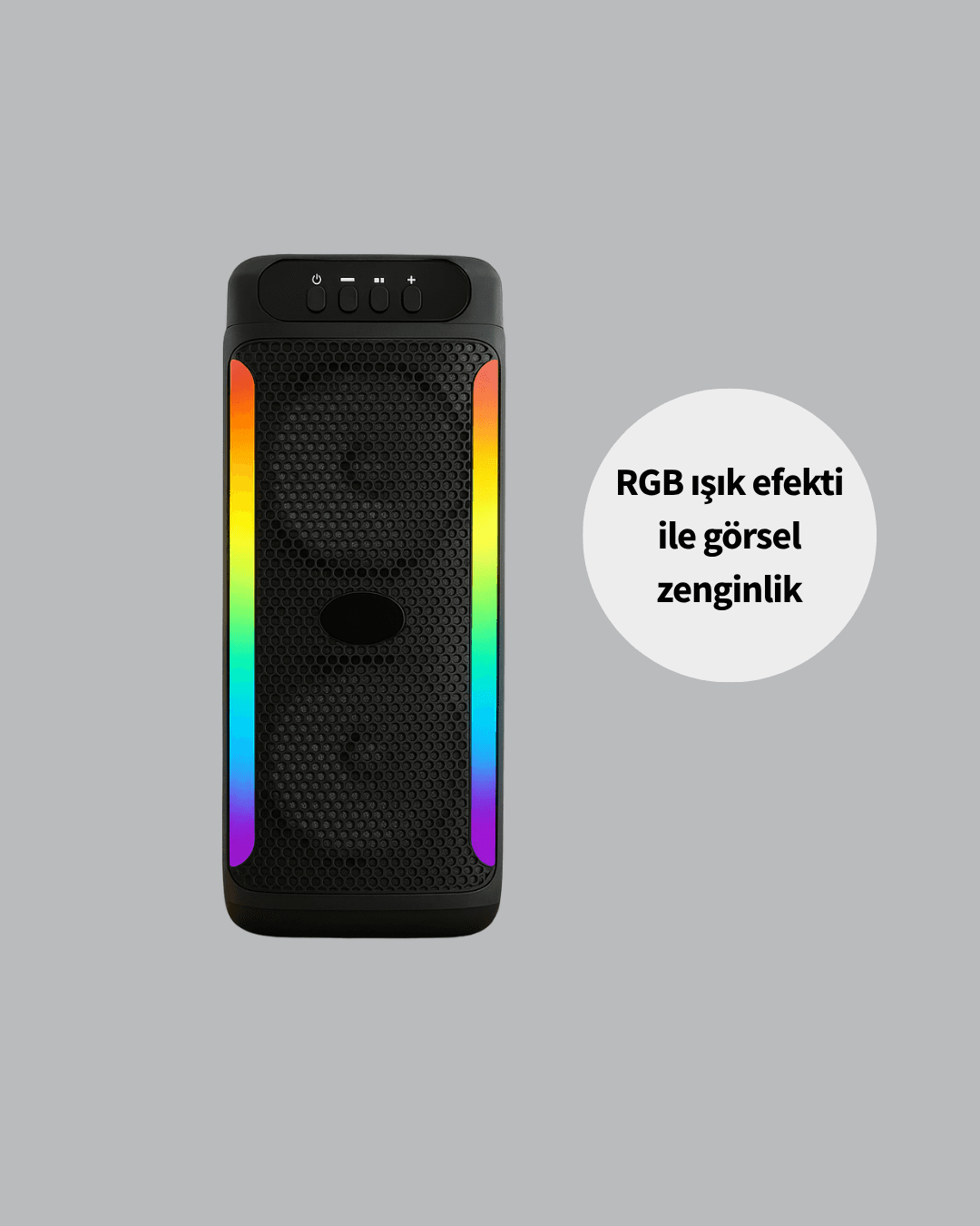 Taşınabilir Şarjlı Hoparlör USB, SD Kart, AUX Girişli