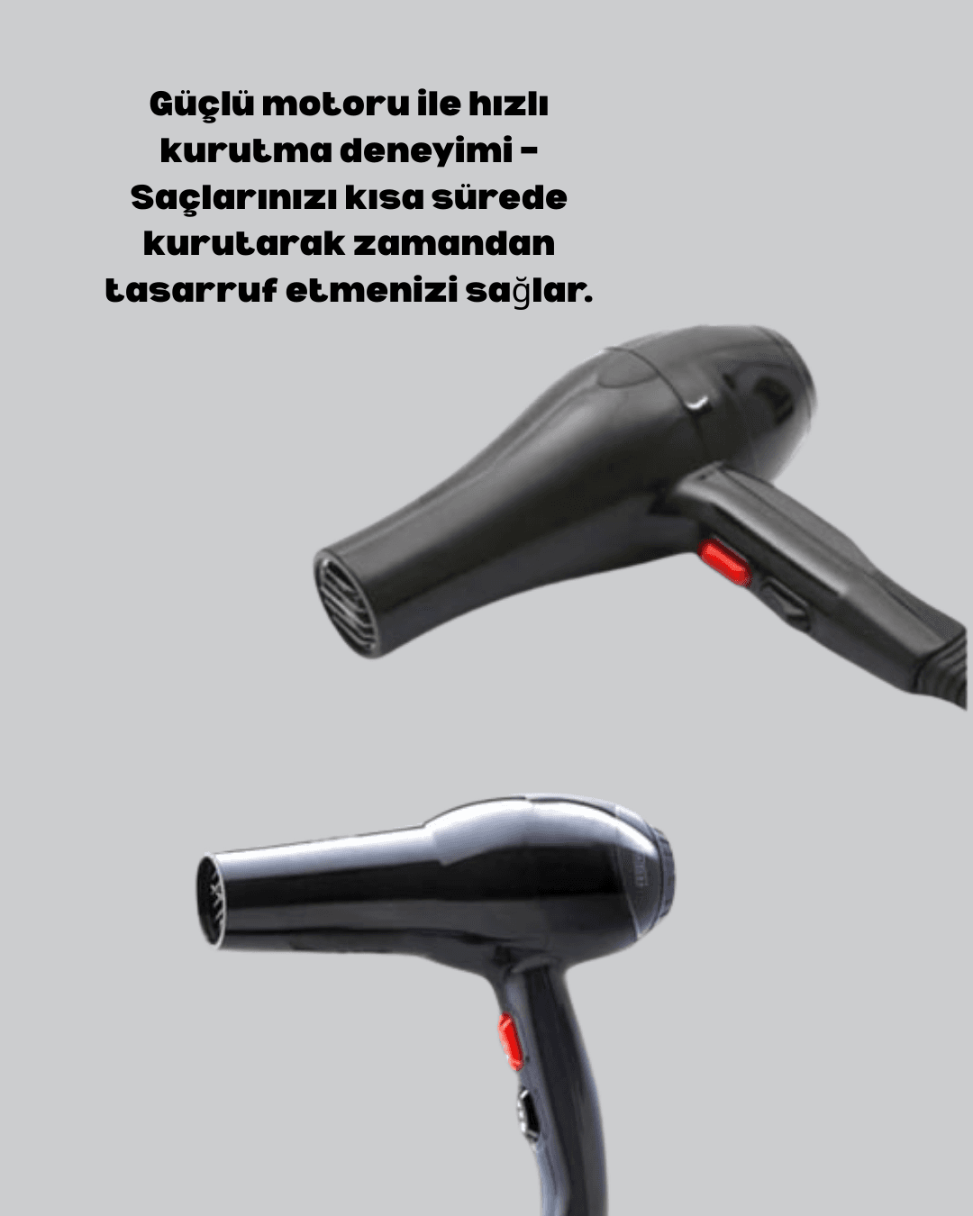 Hızlı Kurutma ve Şekillendirme İçin Profesyonel Saç Kurutma Makinesi