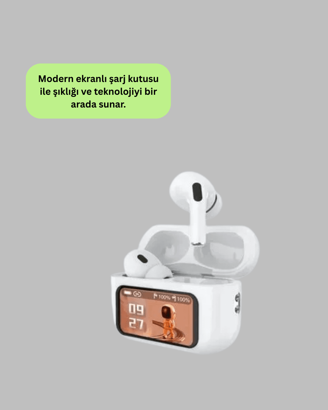 Otomatik Bağlantılı Bluetooth Kulaklık ANC Özellikli Su ve Ter Dayanıklı Yeni Nesil