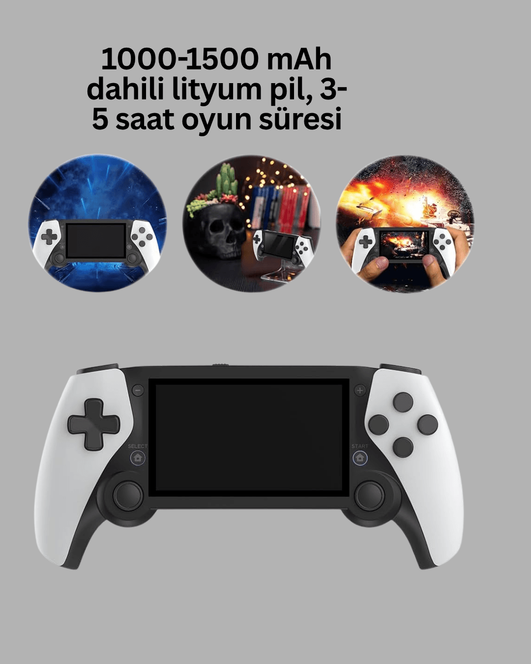 Tüm Klasik Oyunları Destekleyen 64GB Taşınabilir Konsol