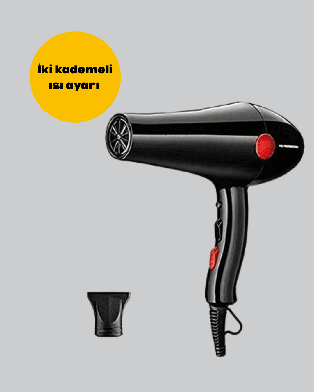 Hızlı Kurutma ve Şekillendirme İçin Profesyonel Saç Kurutma Makinesi