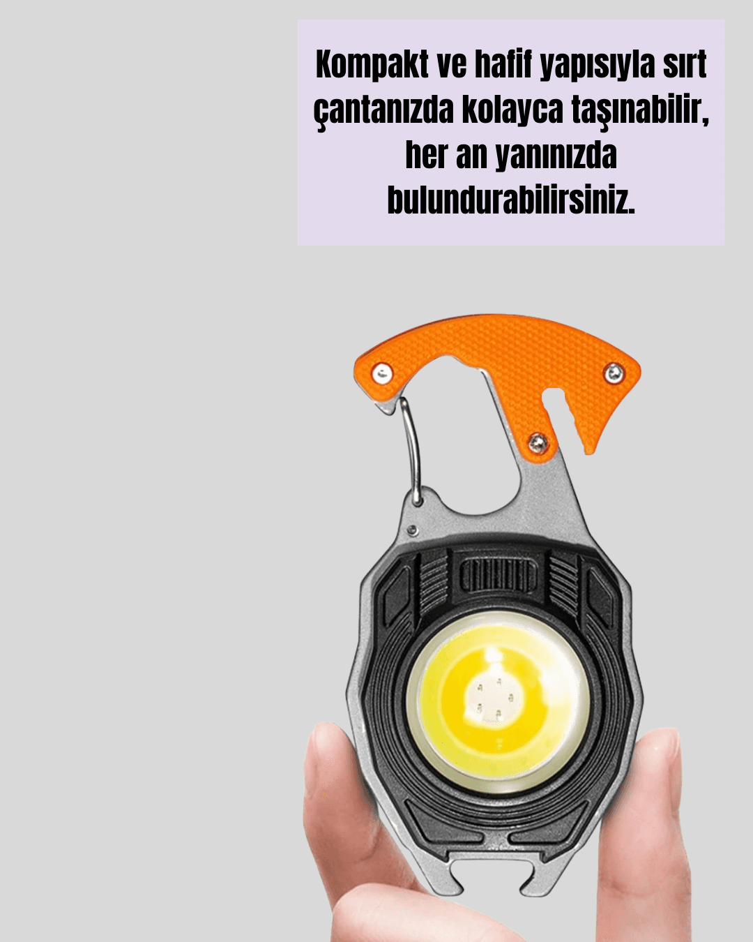 Taşınabilir Çok Amaçlı LED Işıklı Anahtarlık