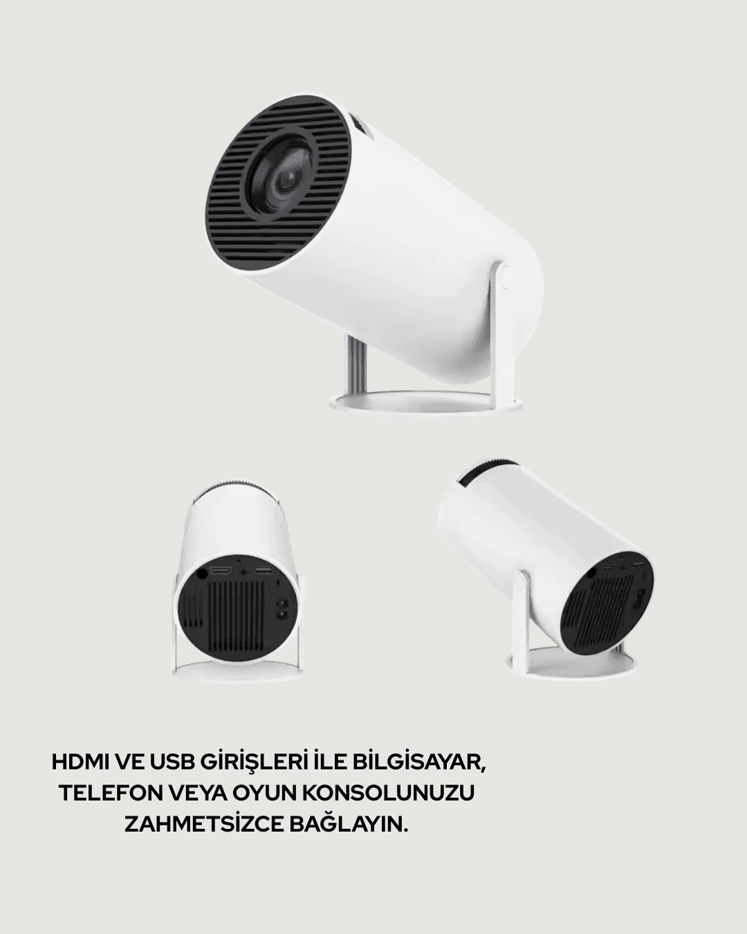 Ultra Pro Full HD ve 4K Destekli 130 İnç Projeksiyon Cihazı