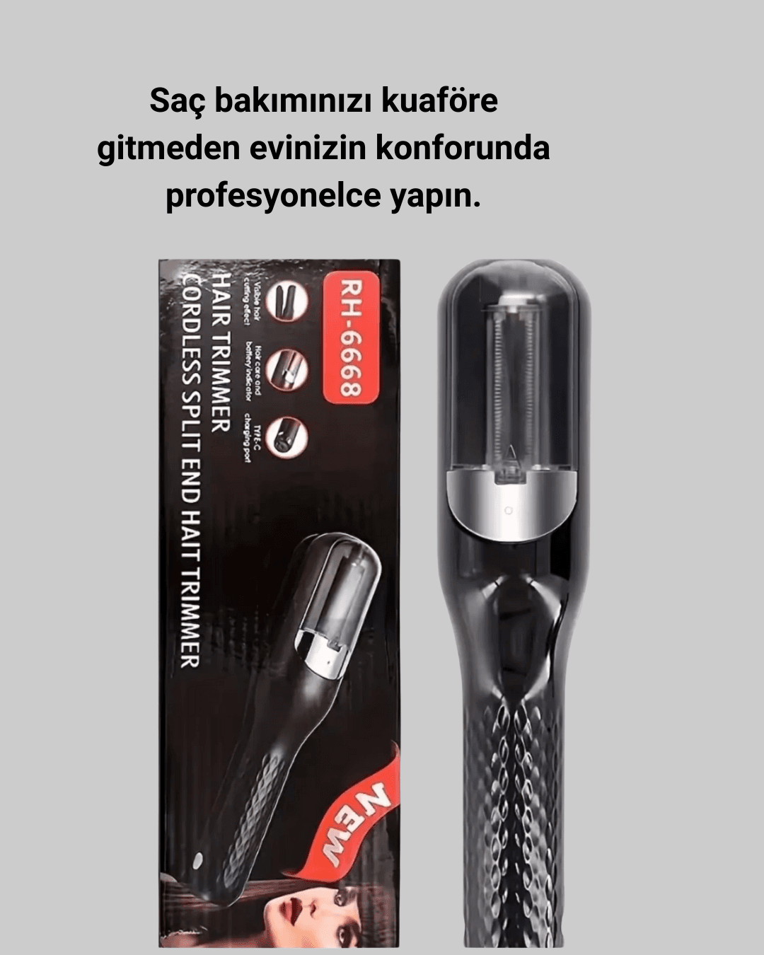 Profesyonel RH-6668 Şarjlı Elektrikli Saç Kesme ve Düzeltici Makine