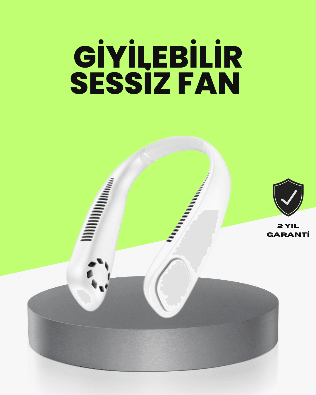 Bıçaksız Güvenli Tasarımlı Sessiz Boyun Fanı