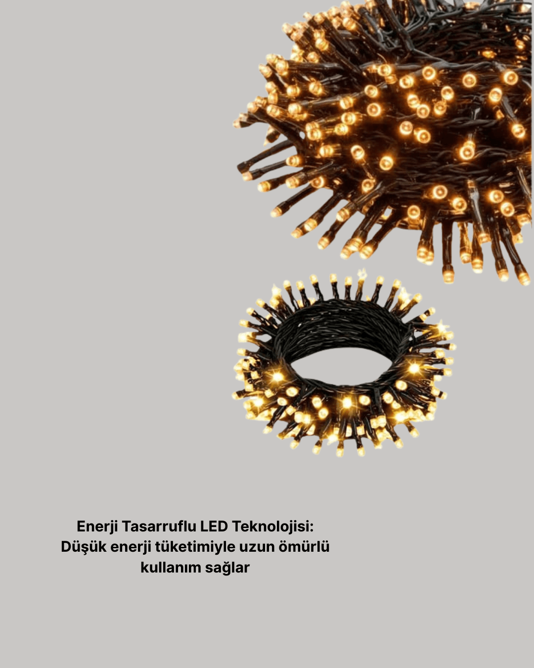 Animasyonlu LED Işıklı 10 Metre Uzaktan Kumandalı Dekoratif Işık