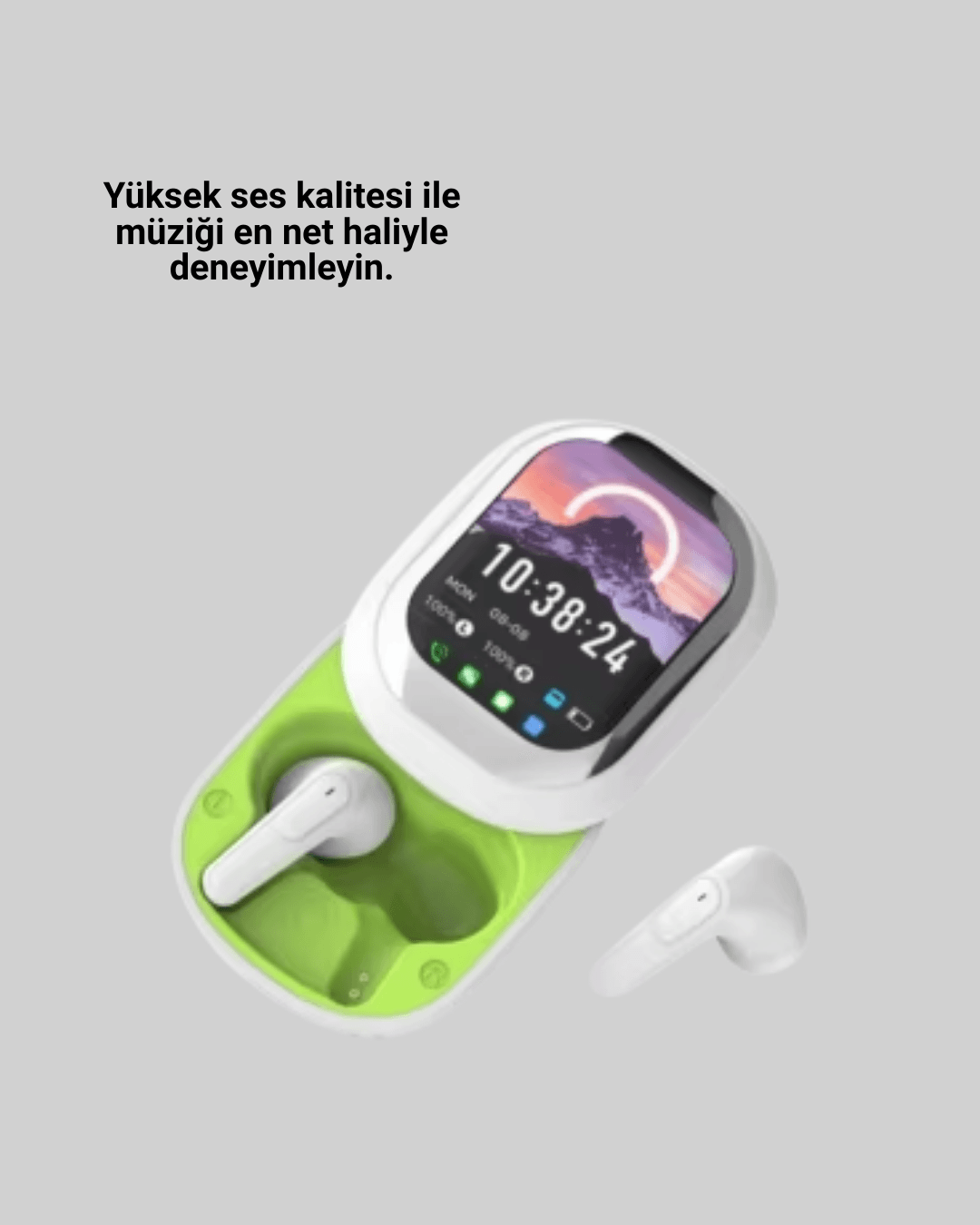 Dokunmatik Ekranlı Aktif Gürültü Azaltma Özellikli Kablosuz Kulaklık V5.4