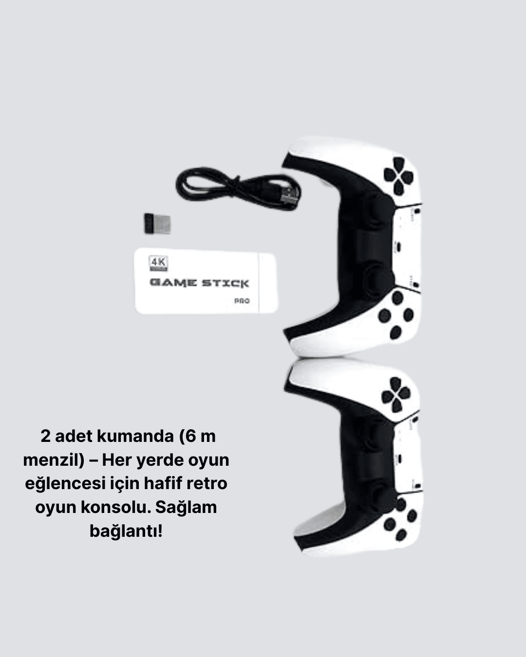 3D ve 4K Görüntü Kaliteli Çok Oyunculu Retro Oyun Konsolu