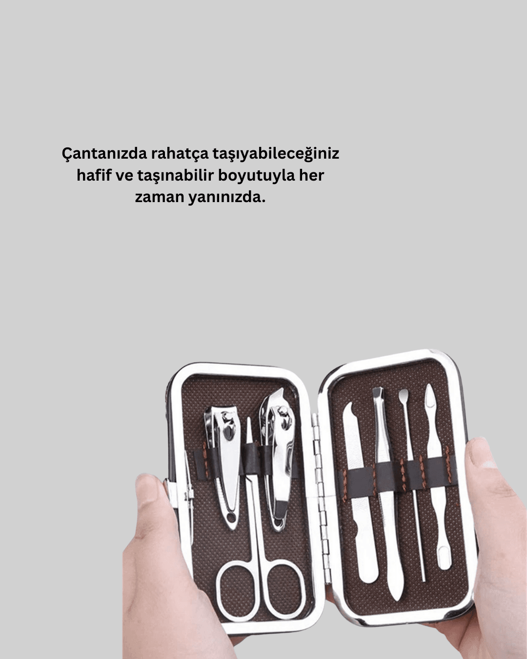 Paslanmaz Çelik Kişisel Bakım Seti – 7 Parça