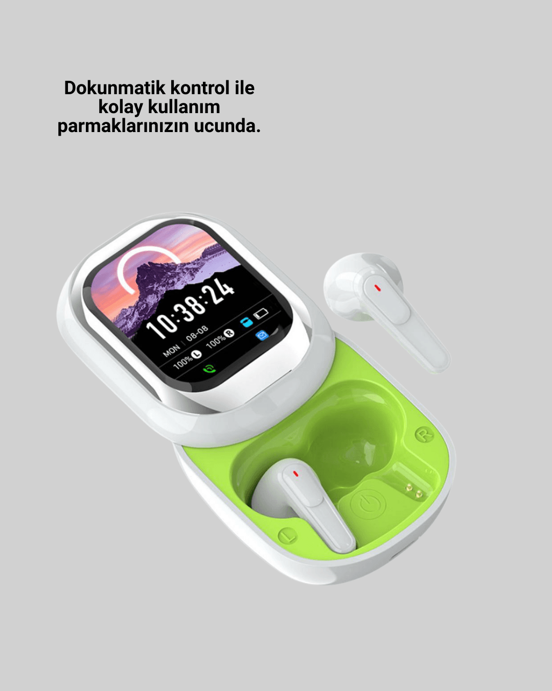 Dokunmatik Ekranlı Aktif Gürültü Azaltma Özellikli Kablosuz Kulaklık V5.4