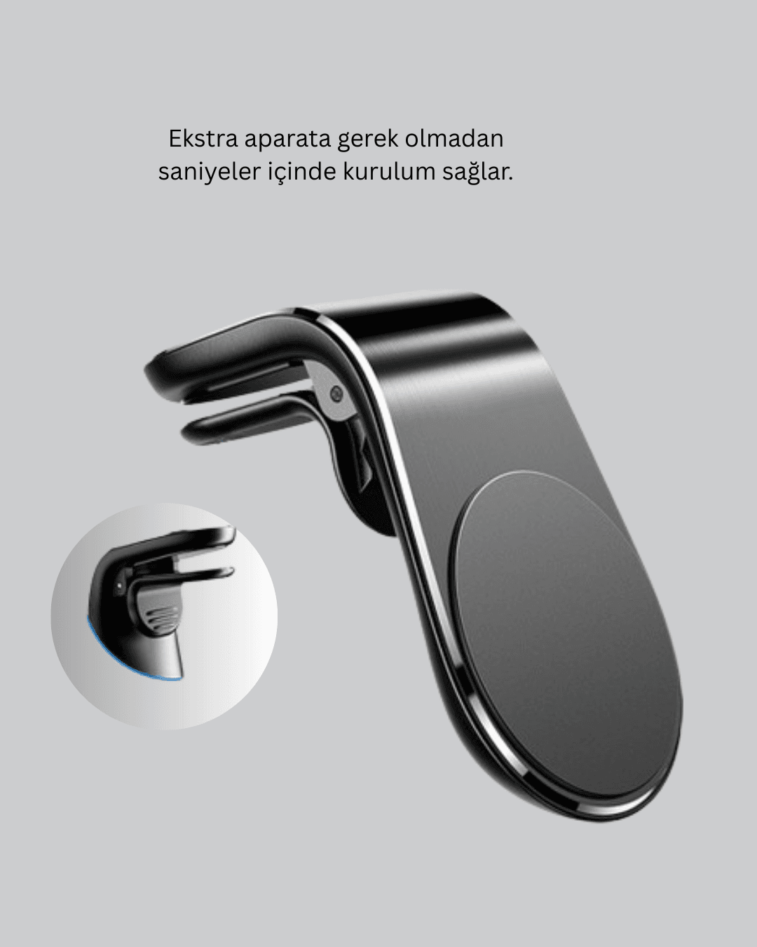 Kalorifer Izgaralı Manyetik Telefon Tutucu – Sarsıntı Geçirmez Yeni Nesil