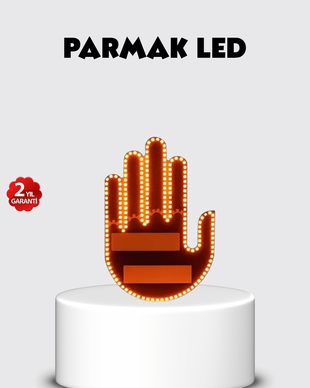 El Hareketiyle Kontrol Edilen 176 LED Amber Güvenlik Lambası