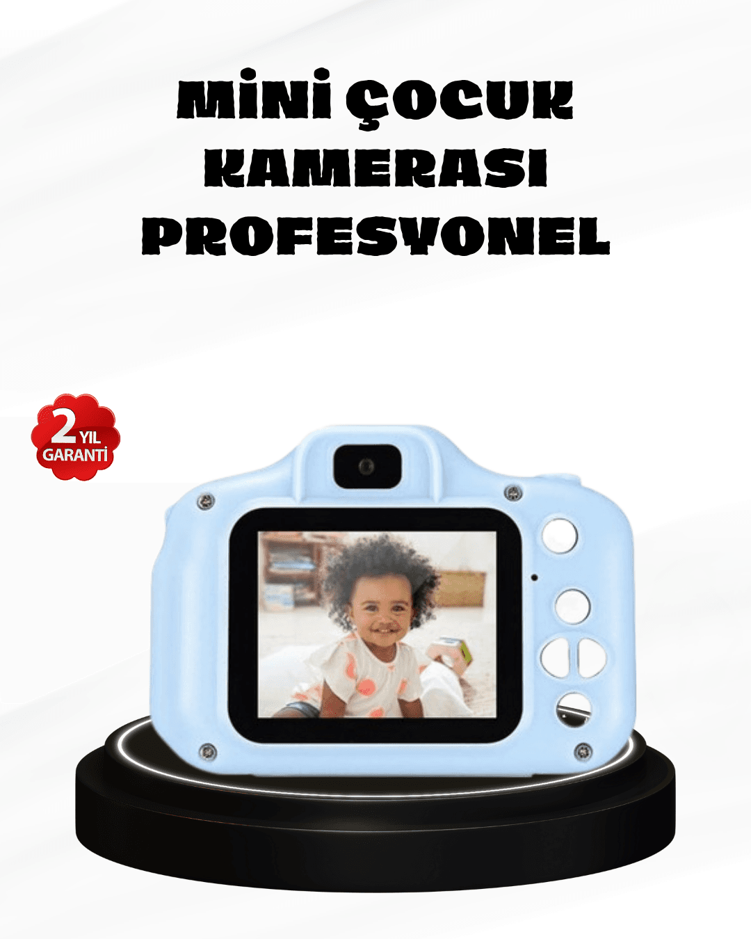 Çocuklar İçin Mini Dijital Kamera – 1080p HD, 2.0 İnç Ekran, Komik Filtreli ve Şarjlı