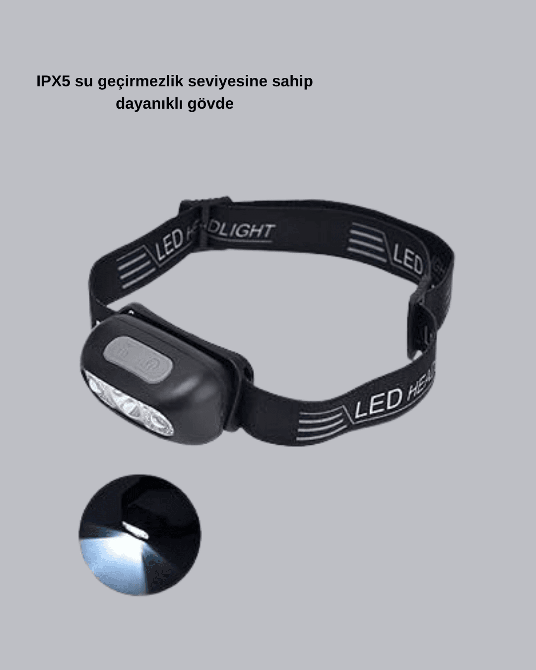 Gece Balıkçılığı İçin Ultra Parlak Şarjlı Kafa Lambası | 4 Işık Modu + USB Şarj