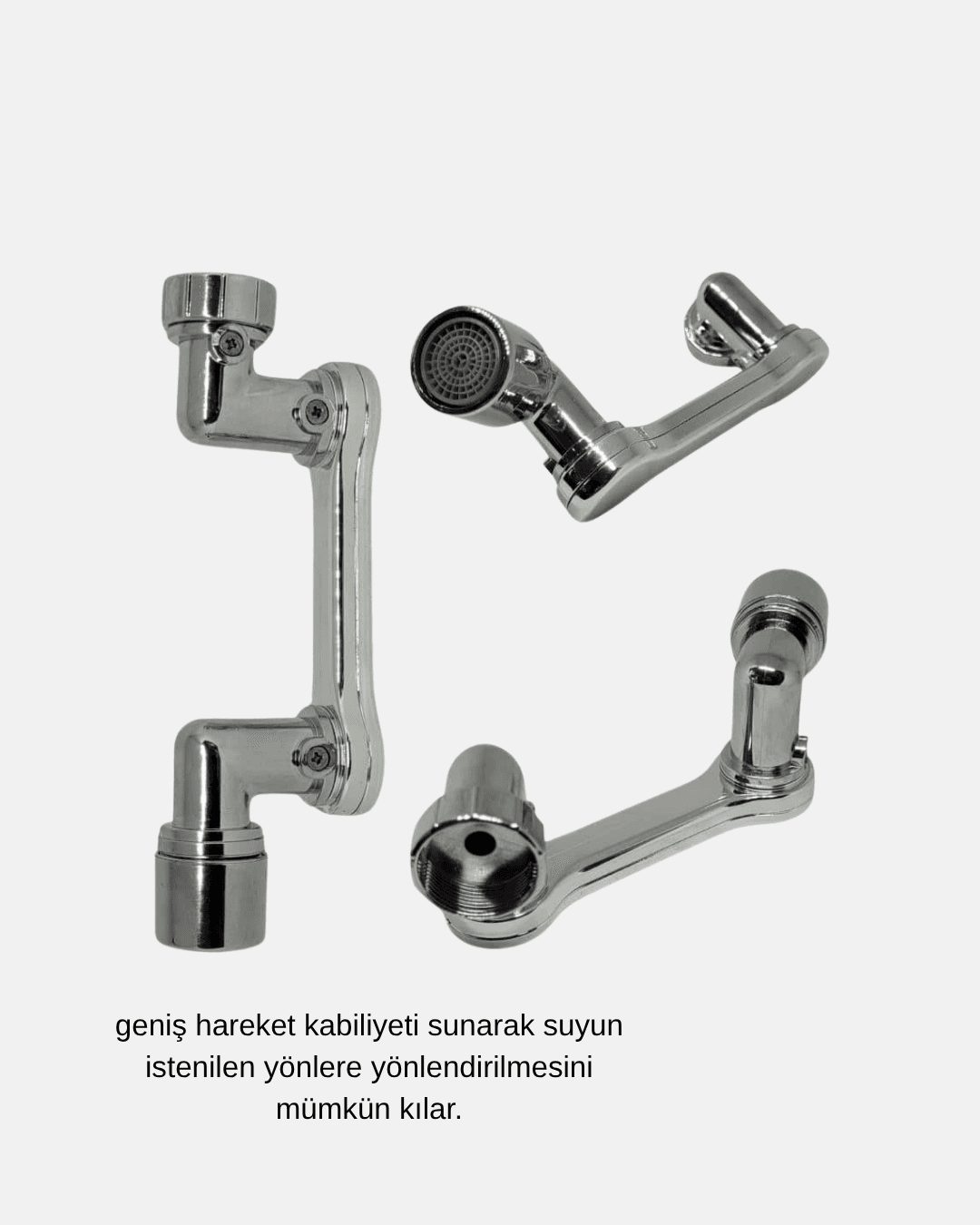 Dönebilir Musluk Başlığı – Lavabo Temizliği ve El-Yüz Yıkamada Maksimum Rahatlık