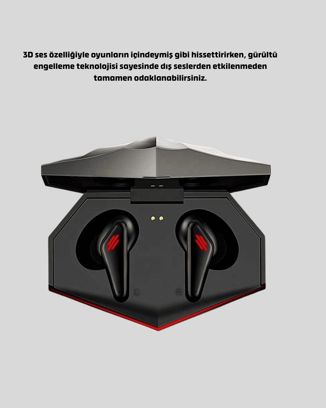 LED Işıklı Bluetooth Kulaklık 3D Ses ve Güçlü Bas