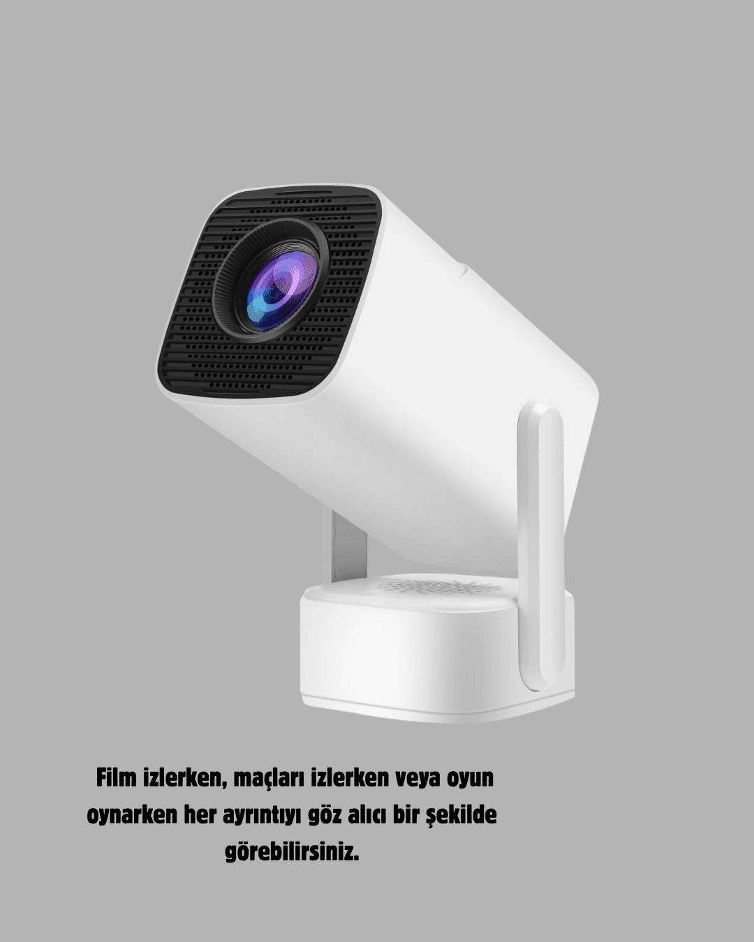 720p HD Projeksiyon Cihazı – Uzun Ömürlü Ampul, Canlı Renkler ve Evde Sinema Keyfi