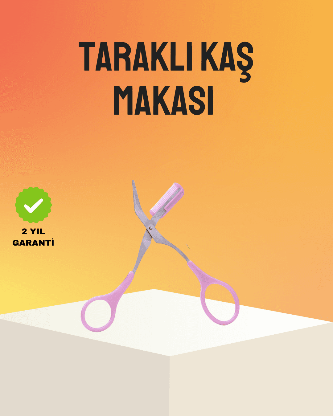 Taraklı Kaş Düzeltme Makası – Hassas Şekillendirme ve Kolay Kullanım
