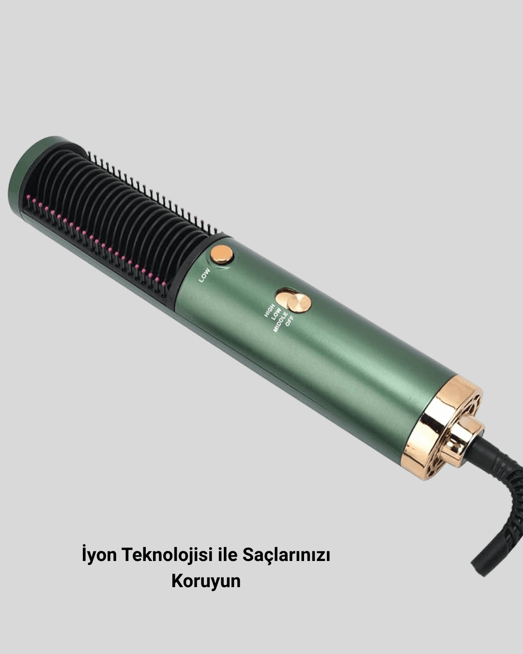 Seramik Plakalı Saç Düzleştirici – 200°C Ayarlanabilir Isı, İyon Teknolojisi