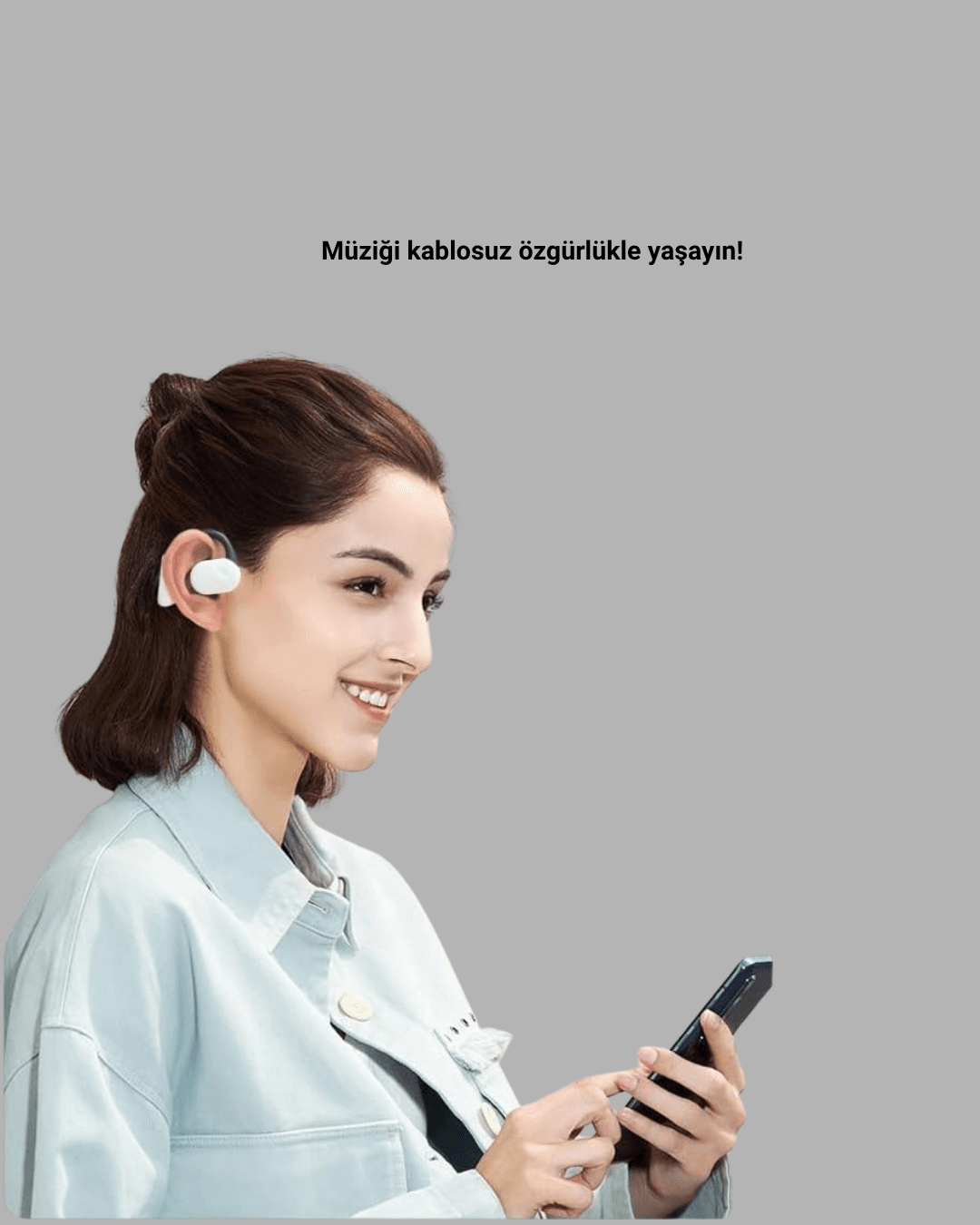 Kablosuz Bluetooth Kulaklık – Otomatik Eşleşme, Tek Tuş Kontrol, Stereo Ses