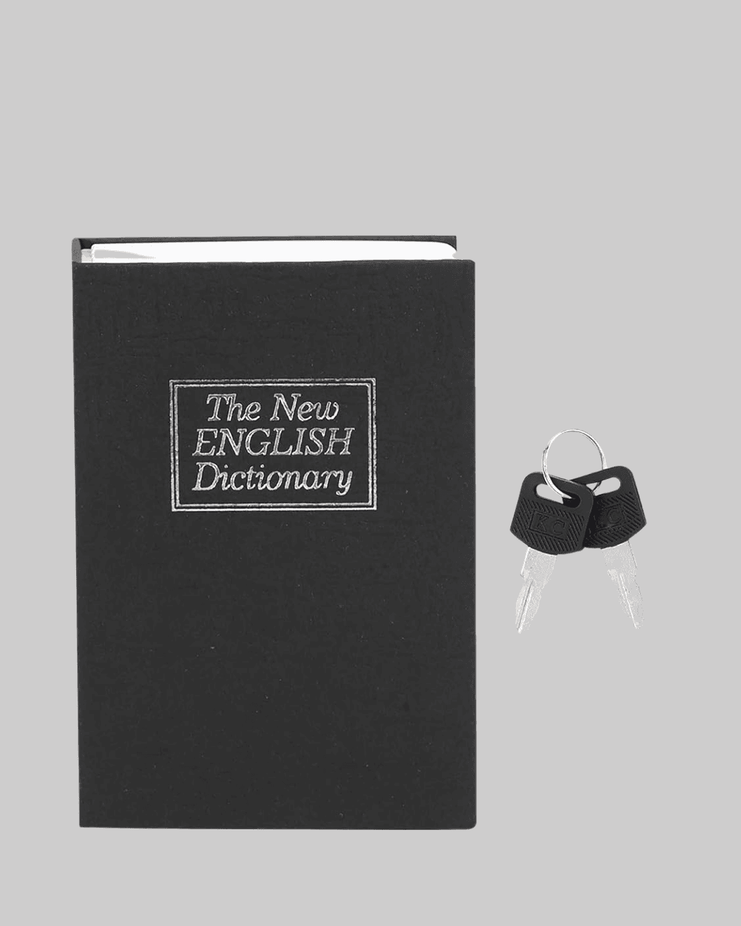 Sözlük Görünümlü Gizli Kitap Kasa – Anahtarlı Metal İç Kasa, Kompakt Boyut, Şık ve Güvenli Tasarım