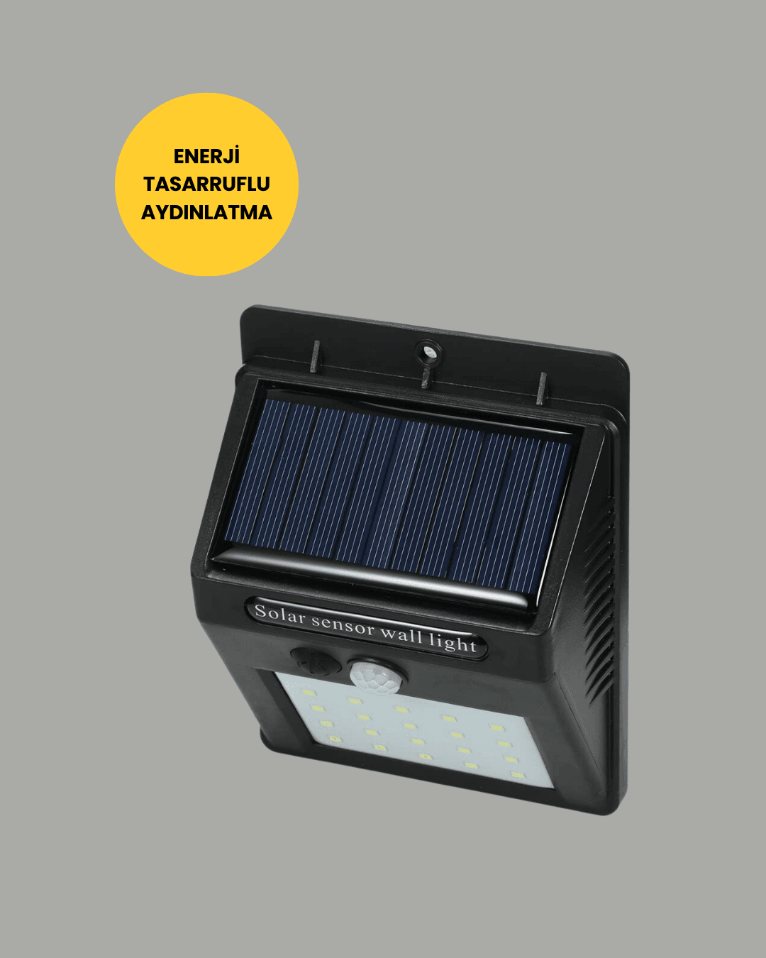 Hareket Sensörlü Güneş Enerjili Dış Mekan LED Lamba 100/144 LED