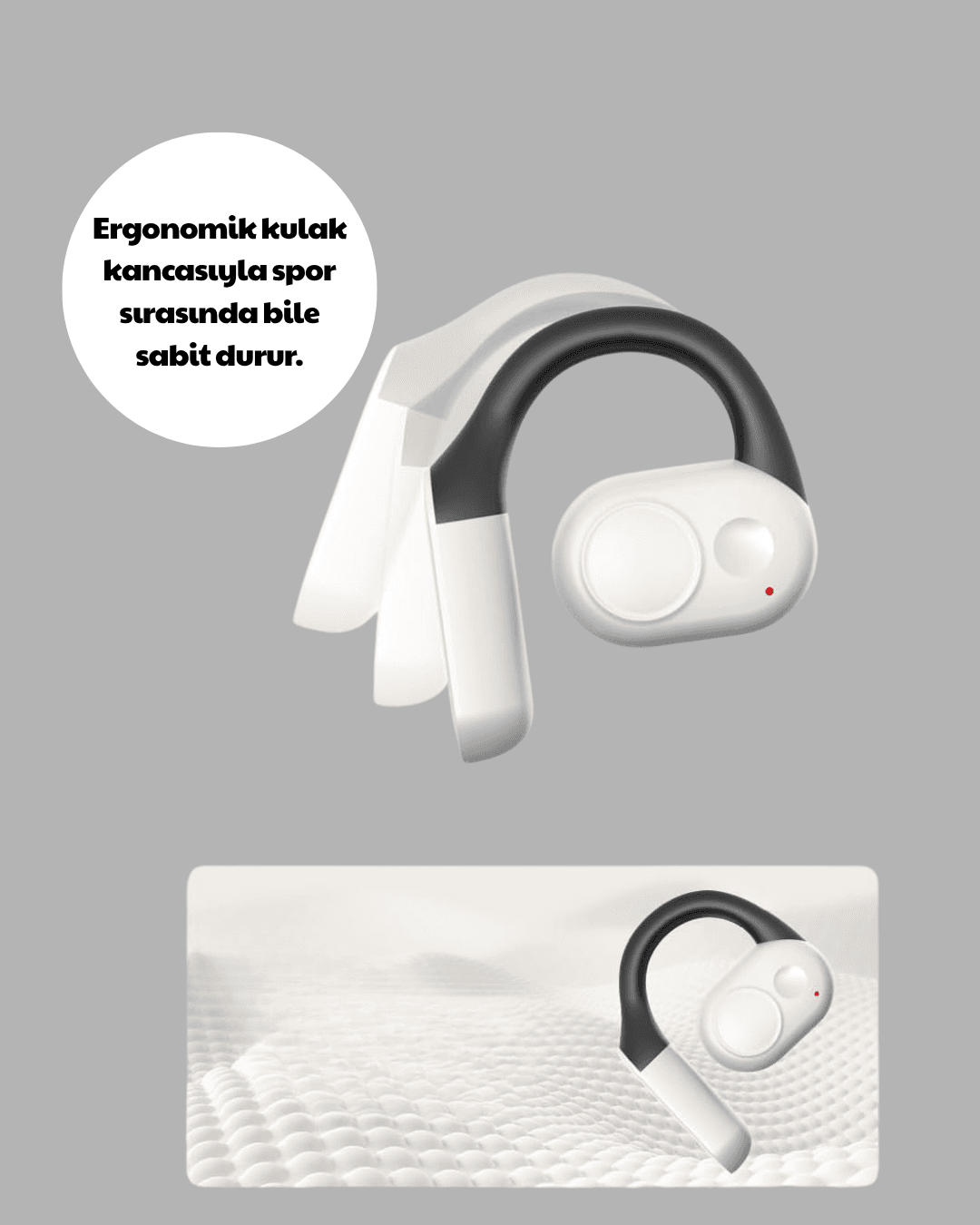 Kablosuz Bluetooth Kulaklık – Otomatik Eşleşme, Tek Tuş Kontrol, Stereo Ses